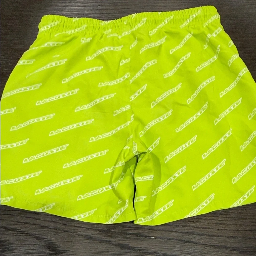Lacoste Neon Yellow Boys' Swim Trunks